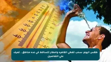 طقس اليوم: سحب تغطي القاهرة وأمطار تتساقط في عدة مناطق.. تعرف على التفاصيل